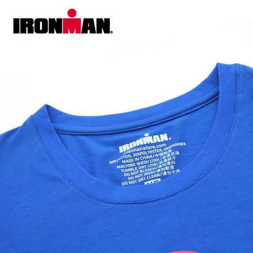 IRONMAN短袖T桖男女夏季系列圆领半袖纯棉健身跑步打底T恤衫 商品图5