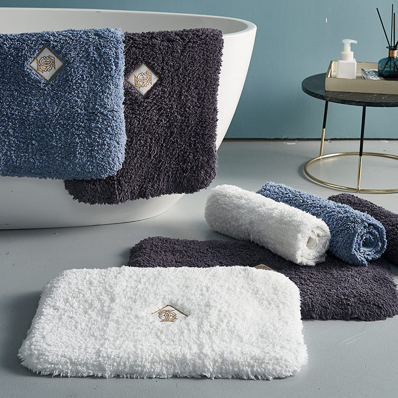 康尔馨 加厚酒店浴室家用地垫卫生间淋浴房吸水脚垫防滑垫毯地巾