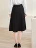 剩M 米思阳2024秋季新款时尚经典赫本风裙简约纯色百搭大摆半身裙2890 商品缩略图3