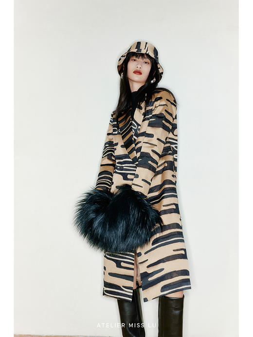 【冬夜暖宝包】长毛环保皮草暖手造型拉链包包/22ZB03 商品图3