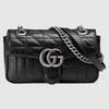 【二】GUCCI 古驰 女士 GG Marmont系列 绗缝皮革迷你单肩包 黑色 446744 UM8AN 1000 商品缩略图0