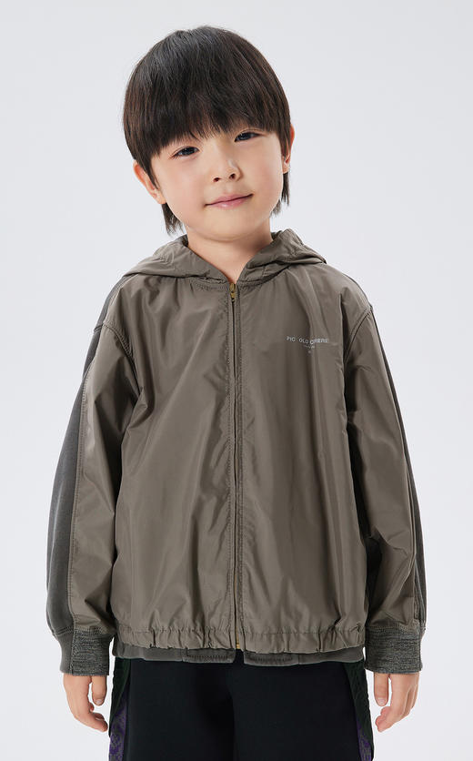 江南布衣童  22年秋款  连帽宽松休闲夹克  1M8611850 商品图4