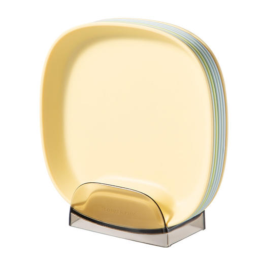 炊大皇吐骨碟家用吐骨盘套装加厚餐桌垃圾盘小吃盘塑料碟子零食盘九件套 商品图6