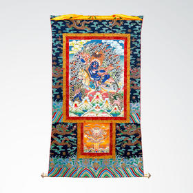 布达拉宫敬制吉祥天母卷轴唐卡