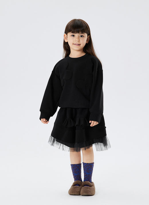 江南布衣童  22年秋款  棉质宽松无帽套头卫衣  1M8411900 商品图10