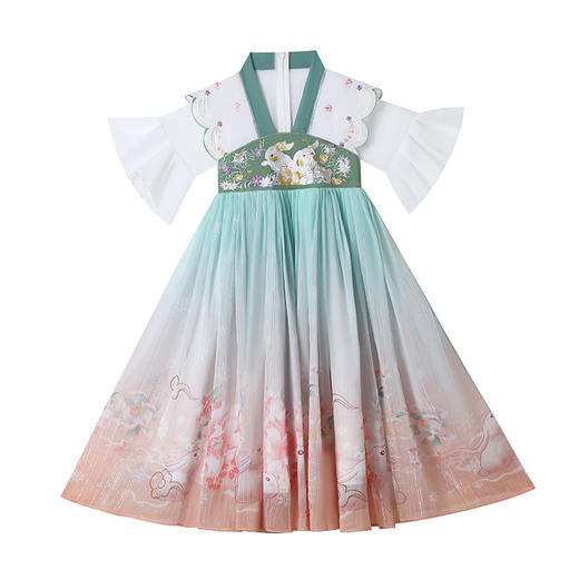 汉服女童裙中国风唐装古装小女孩连衣裙  DY1941 商品图4