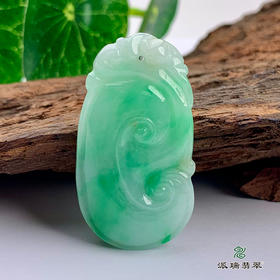 派瑞翡翠 翡翠挂件 糯种 飘花