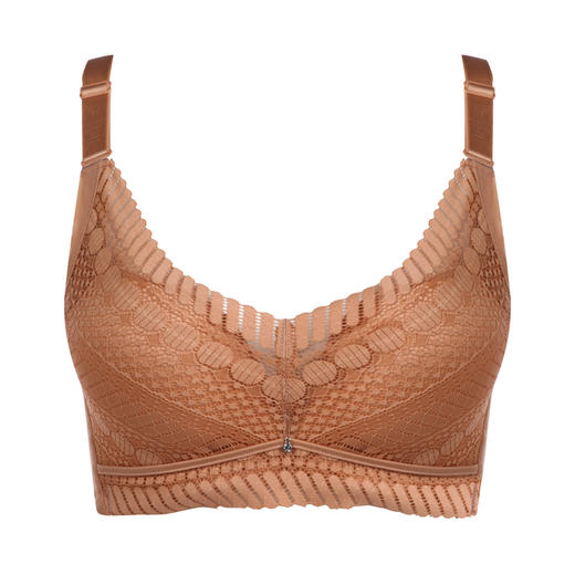 都市丽人舒软挺塑轻塑AB杯调整型文胸蕾丝A:加厚B:中厚3/4杯塑身衣塑身文胸四排扣无钢圈LJ24K1 商品图5