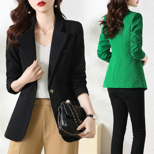 2022秋季新品韩版修身短款一粒扣西装领时尚小西装 YB325【LJY】 商品图3