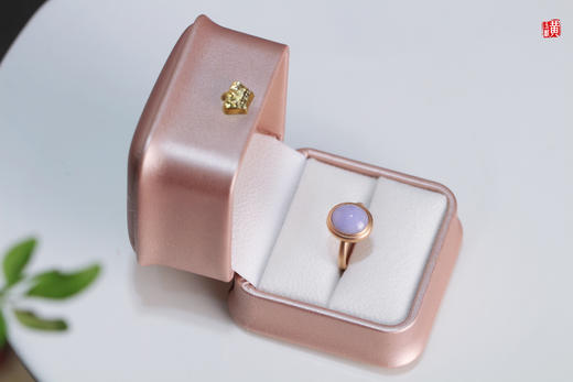 天然紫翡戒指 镶嵌：18K金 商品图5