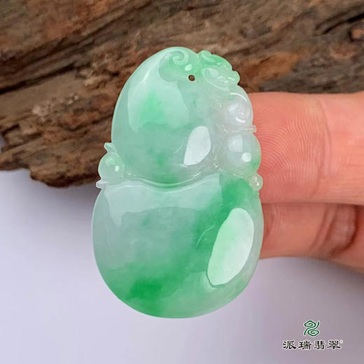派瑞翡翠 翡翠挂件 糯种 飘花 商品图2