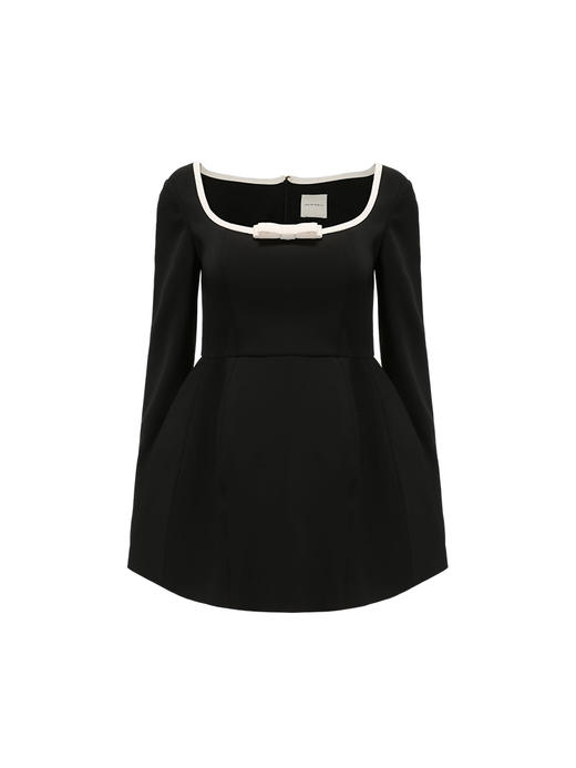 【芙蕾雅】廓形下摆收腰方领造型上衣/220026 商品图4