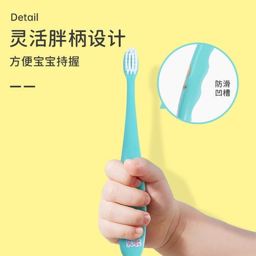 黑妹温和深洁护龈软毛牙刷成人儿童5件套8支牙刷 商品图2