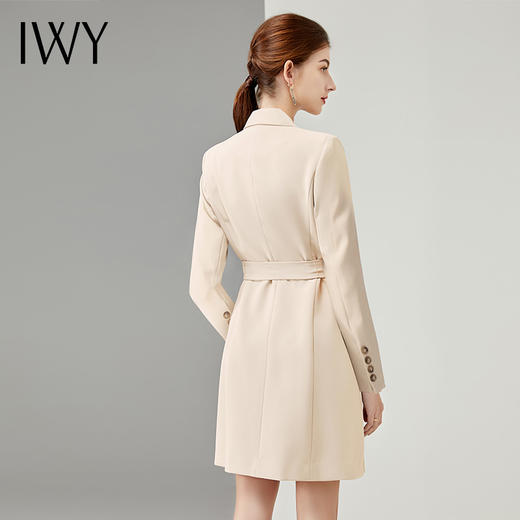 IWY/杏色连衣裙御姐范职业西装裙套装女新款店长工作服时尚设计感Q902 商品图3