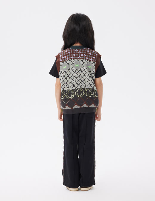 江南布衣童  22年秋款  宽松毛衫马甲  1M8311710 商品图4