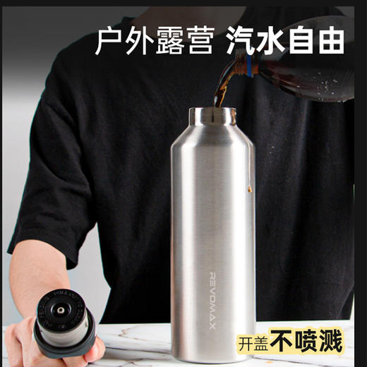 Revomax 锐虎 保温杯 全钢 950ml大容量 高颜值礼物 健身运动水杯-分销 商品图1