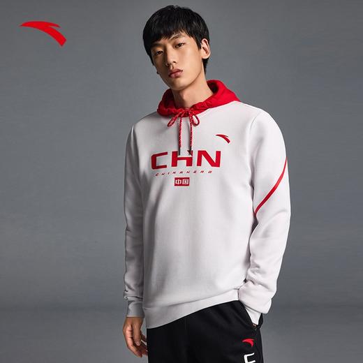 【S/M/XL/2XL断码】安踏套头卫衣男新款运动套头衫简约拼色卫衣官方旗舰152237708【库存有限，如无货将做退款，介意慎拍！】 商品图0