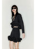 【黑莓云卷】下摆毛边抽褶设计茧型短外套/220029A 商品缩略图3