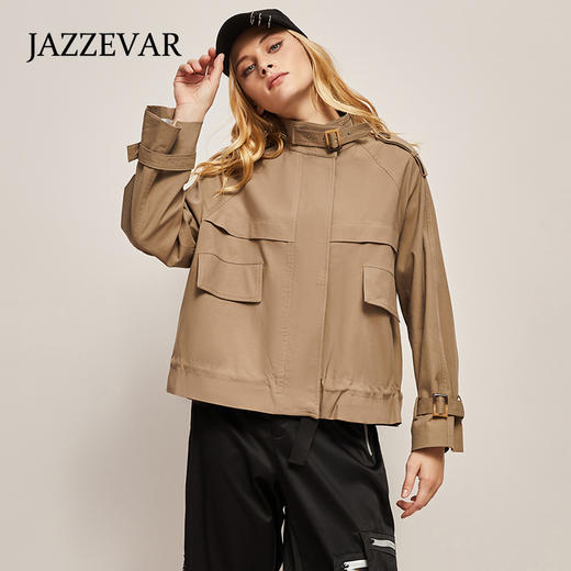 【JAZZAR】英伦风 超显瘦 都市时尚 风衣 商品图2