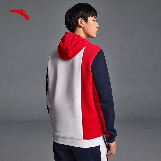 【S/M/XL/2XL断码】安踏套头卫衣男新款运动套头衫简约拼色卫衣官方旗舰152237708【库存有限，如无货将做退款，介意慎拍！】 商品图3