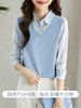 【69元福袋，不支持退换】熙世界秋装新款文艺气质时尚别致假两件衬衫上衣女设计感小众 商品缩略图0