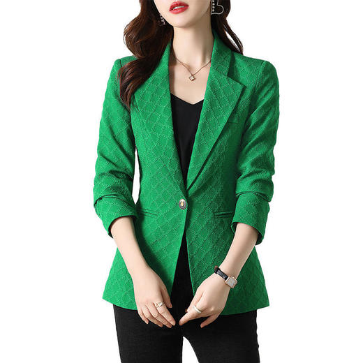 2022秋季新品韩版修身短款一粒扣西装领时尚小西装 YB325【LJY】 商品图4