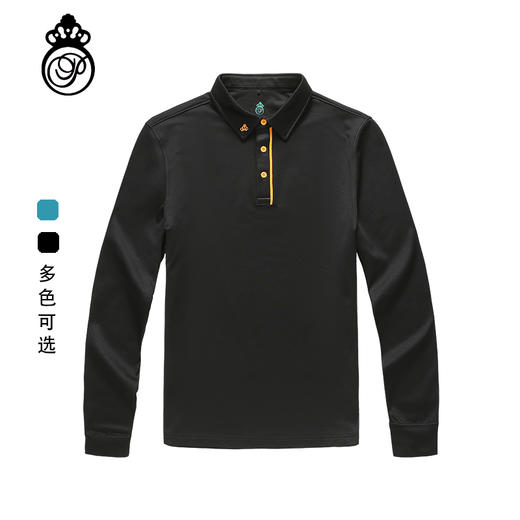 BLW-002A(PROSIMON高尔夫秋冬男款长袖撞色翻领POLO衫） 商品图0