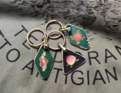 半没原创设计手绘皮钥匙挂牌 商品图0