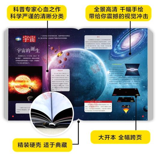 万物探索系列 宇宙 太空 精装版 儿童大百科全书科普类读物 青少年必读科学奥秘知识书籍 中小学生三四五六七年级阅读课外书 商品图2