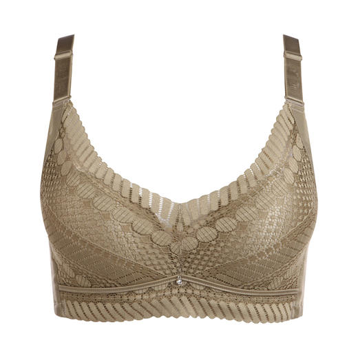 都市丽人舒软挺塑轻塑AB杯调整型文胸蕾丝A:加厚B:中厚3/4杯塑身衣塑身文胸四排扣无钢圈LJ24K1 商品图3