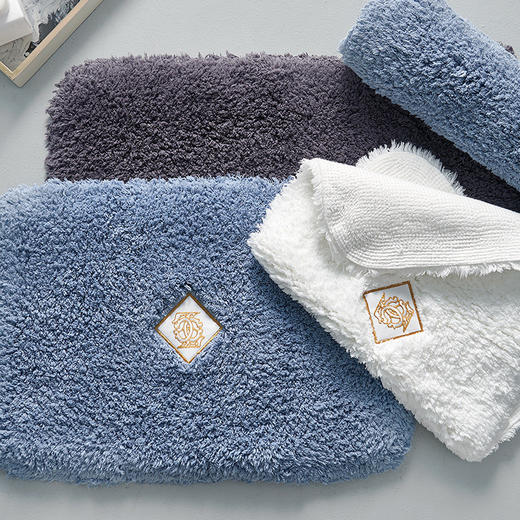 康尔馨 加厚酒店浴室家用地垫卫生间淋浴房吸水脚垫防滑垫毯地巾 商品图2