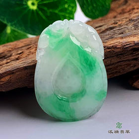 派瑞翡翠 翡翠挂件 糯种 飘花