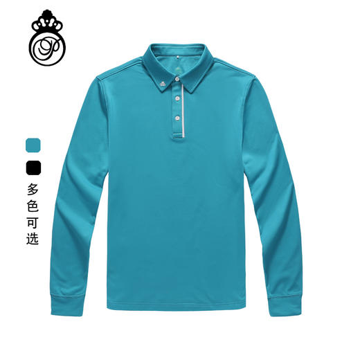 BLW-002B(PROSIMON高尔夫秋冬男款长袖撞色翻领POLO衫） 商品图0
