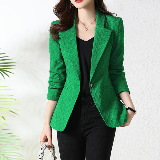 2022秋季新品韩版修身短款一粒扣西装领时尚小西装 YB325【LJY】 商品图0