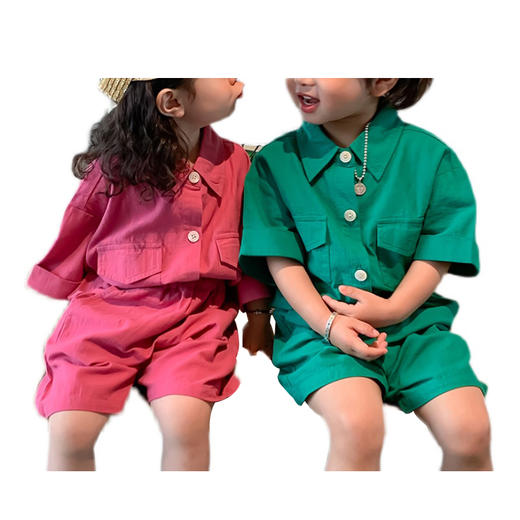 裁缝学苑TQ51 学院风童装纸样服装儿童衬衫+短裤子套装衣服打板图 商品图4