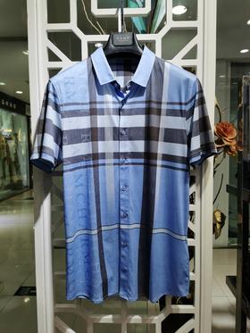 21839兰短袖衬衫