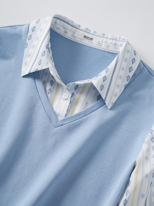 【69元福袋，不支持退换】熙世界秋装新款文艺气质时尚别致假两件衬衫上衣女设计感小众 商品图3