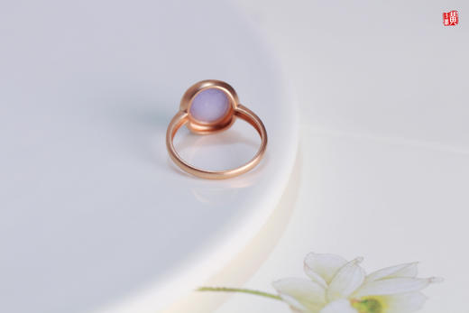 天然紫翡戒指 镶嵌：18K金 商品图3