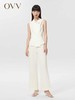 OVV时尚交叉门襟优雅宽松连体裤 商品缩略图0