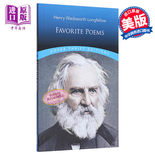 【中商原版】Dover Thrift Editions：Favorite Poems 英文原版 美国诗人朗费罗诗选 Henry Wadsworth Longfellow 商品图0
