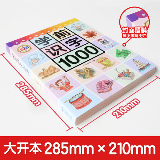 【点读版】学前识字1000  推荐3-8岁 商品图1