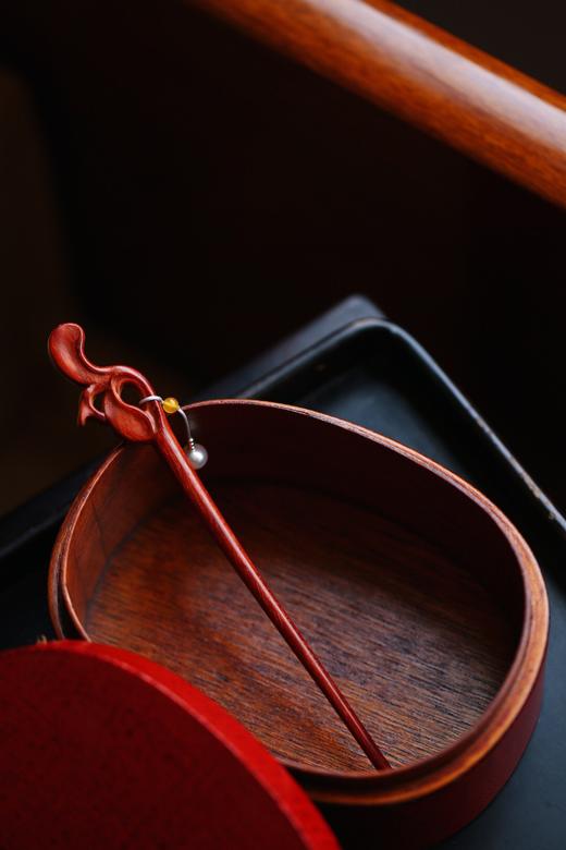 【青山特惠】小叶紫檀 玉兰 发簪 s65 商品图2