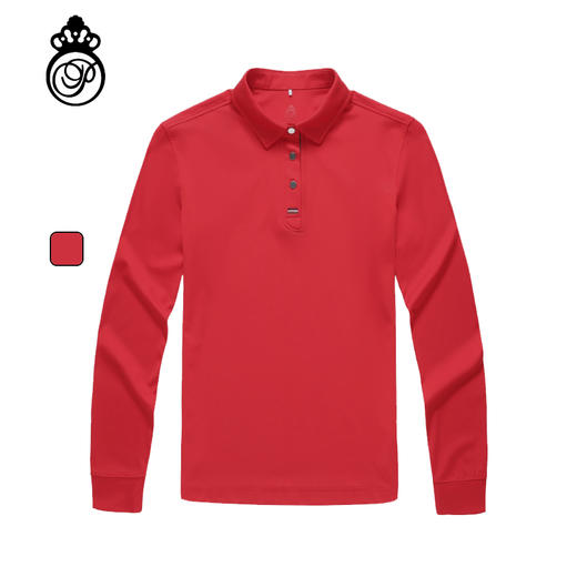 BLW-301B(PROSIMON高尔夫秋冬女款简约风微厚长袖翻领POLO衫） 商品图0