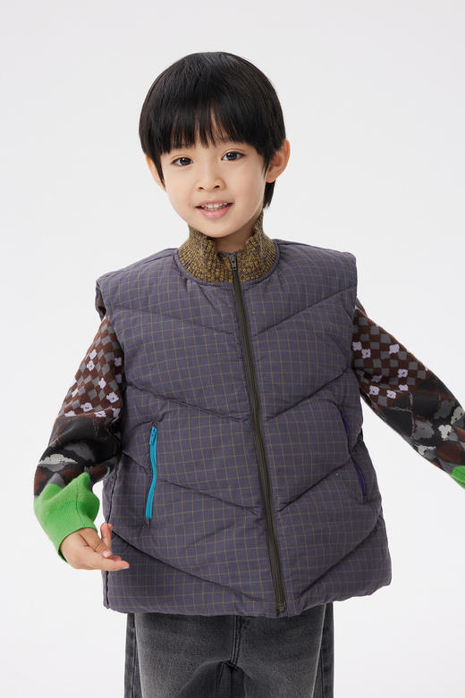 江南布衣童  22年秋款  无袖羽绒马甲  1M8C12140 商品图0