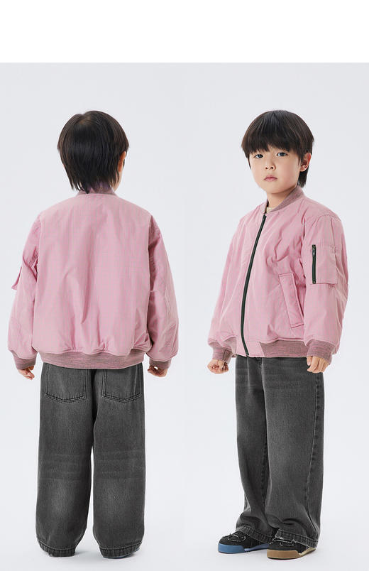 江南布衣童  22年秋款  宽松短款保暖短款棉服   1M8B12250 商品图8