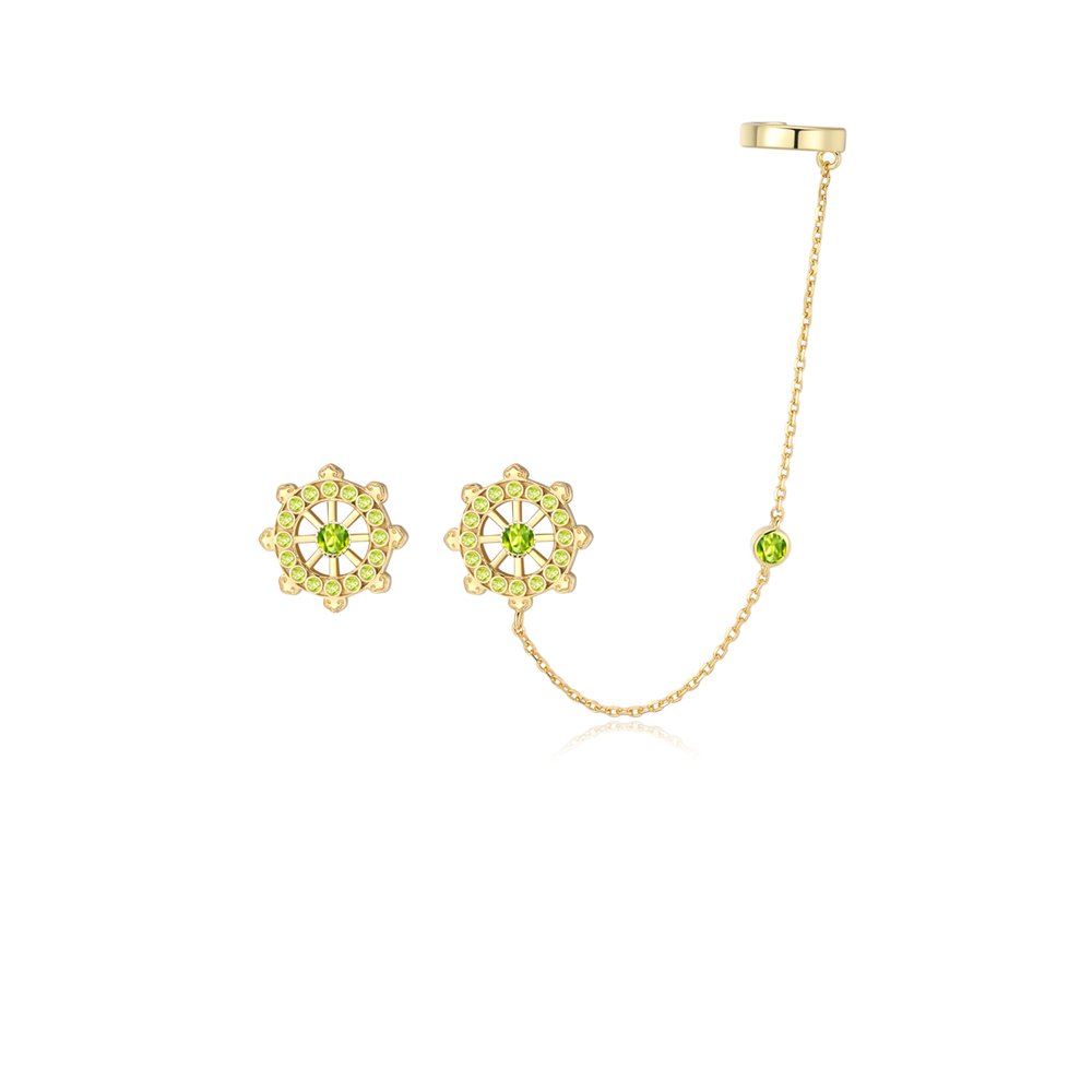 「 幸运轮 」耳饰