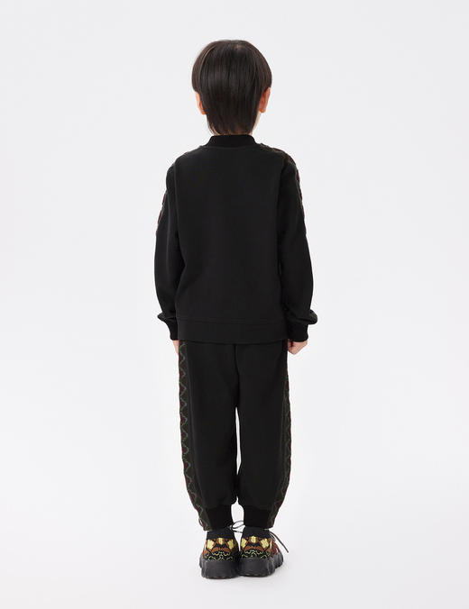 江南布衣童 22年秋款  棉质拉链无帽开襟卫衣  1M8411890 商品图4