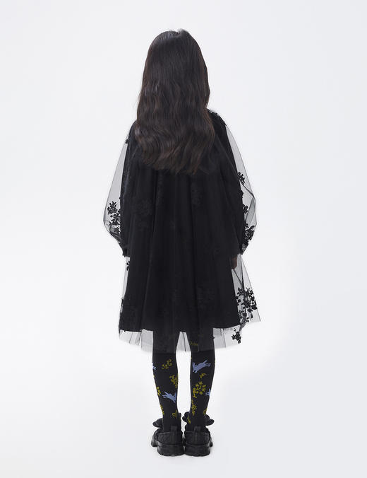 江南布衣童  22年秋款宽松网纱中长款风衣  1M8912040 商品图6