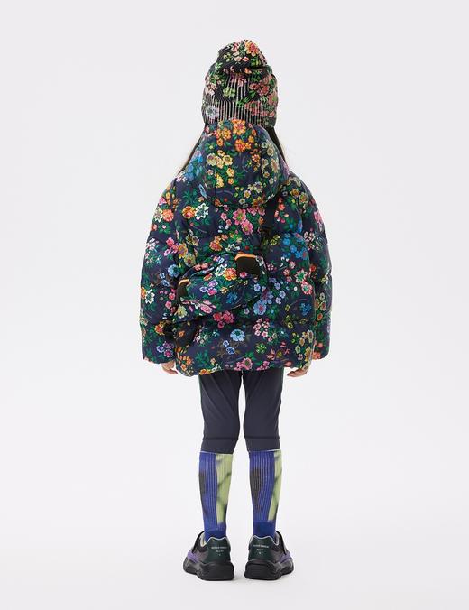 江南布衣童  22年秋款多彩印花宽松中长款羽绒服  1M8C12160 商品图9