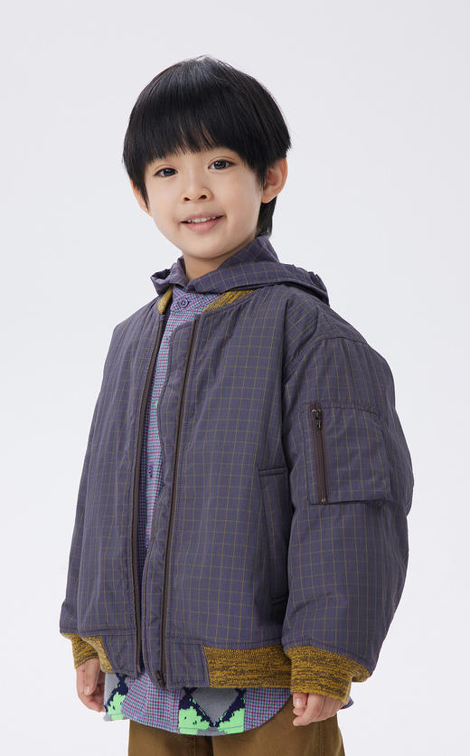 江南布衣童  22年秋款  宽松短款保暖短款棉服   1M8B12250 商品图4